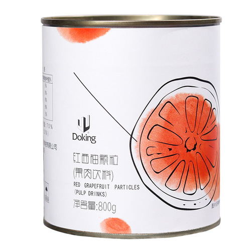Dunhuang red grapefruit granules 800g pulp jam canned milk tea shop special poplar nectar full cup red grapefruit raw material