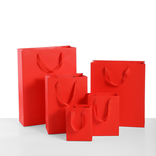 Red Envelope for Dragon Year Lantern Festival Mid-Autumn Gift Packaging, Elegant Red Gift Bag, Hand-held Bag Zhuofan Bag