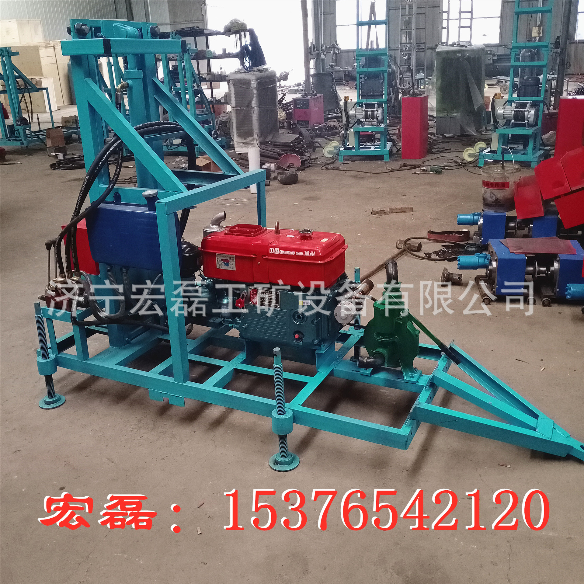 150米柴油打井机 果园养殖场灌溉钻井设备建筑工程电动水井钻机