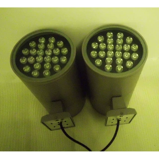 LED户外圆形双头单头壁灯外壳18W24W2*24W36W48Wled射灯外壳
