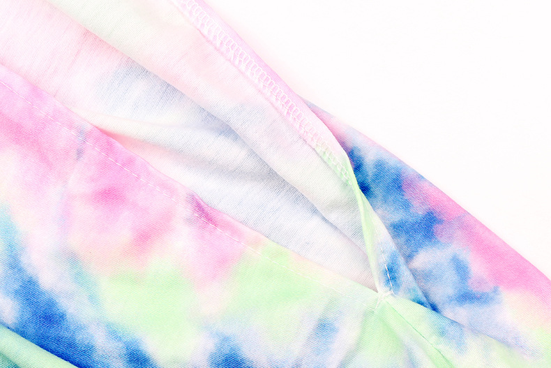 Split Print Tie-Dye Casual Pants NSKX8472