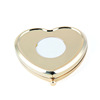 Love -shaped button imitates gold -gold electroplating white embryo mirror mirror mirror embryo can set color