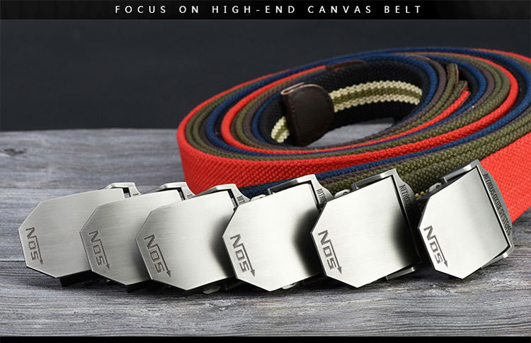 Men's Thick Canvas Tactical Belt 1