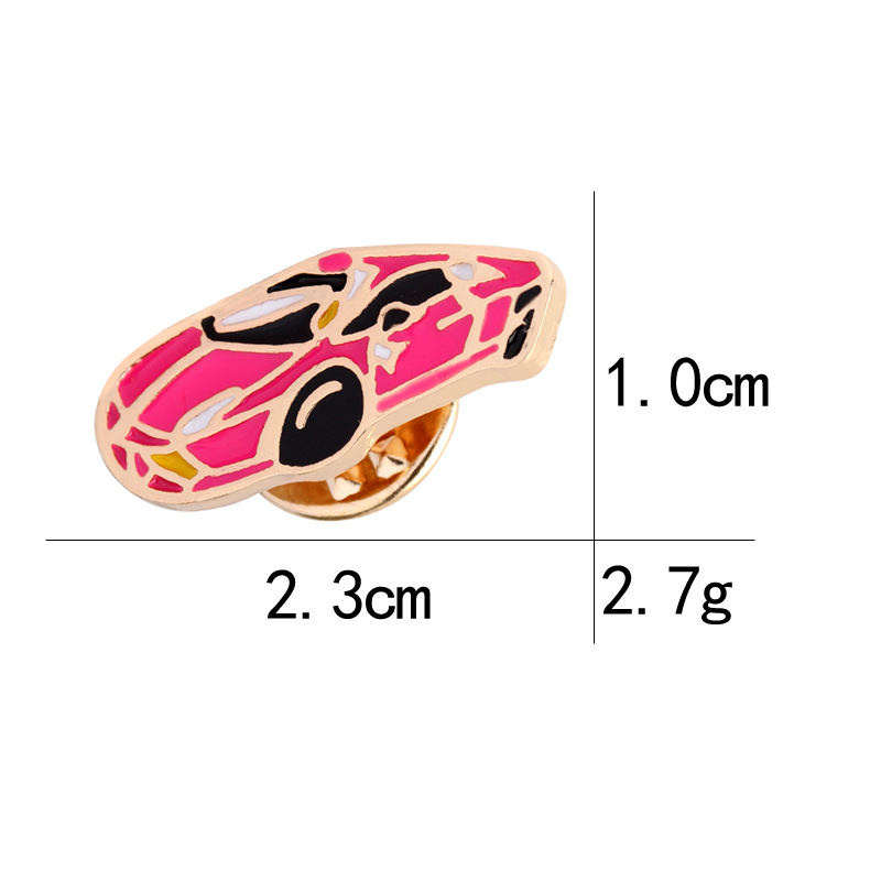 Creative Cartoon Beautiful Girl Dream Rose Flower Love Car High Heels Dripping Brooch display picture 2