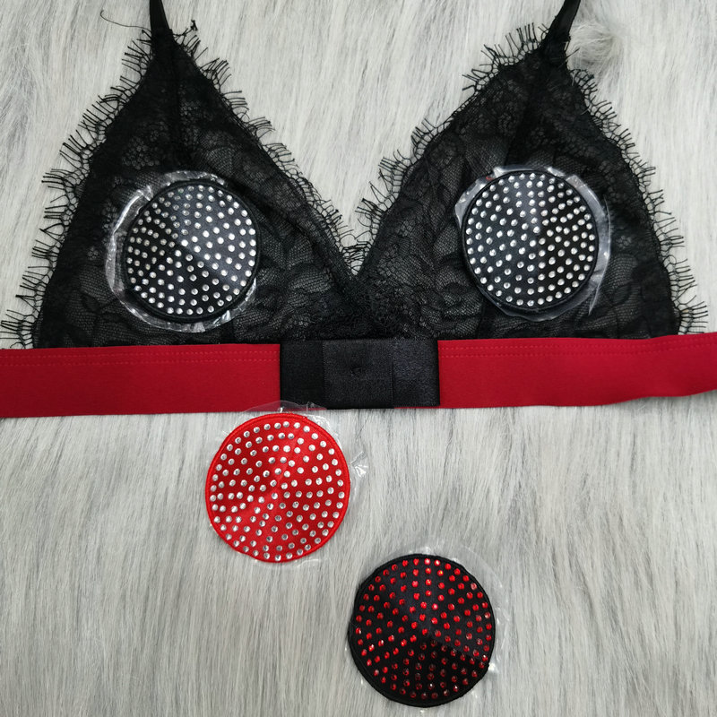 批发烫钻款圆形可重复使用乳贴 现货性感情趣钻石胸贴 定制乳头贴|ms