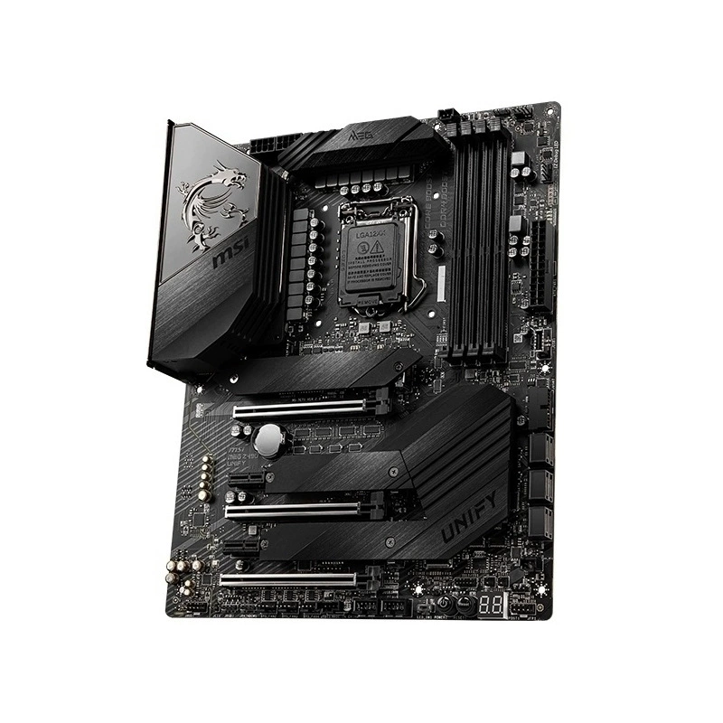 Материнская плата Micro-Star Z490 Unify Dark Edition E-Sports поддерживает 10-е поколение CPU с разъёмом 1200-pin