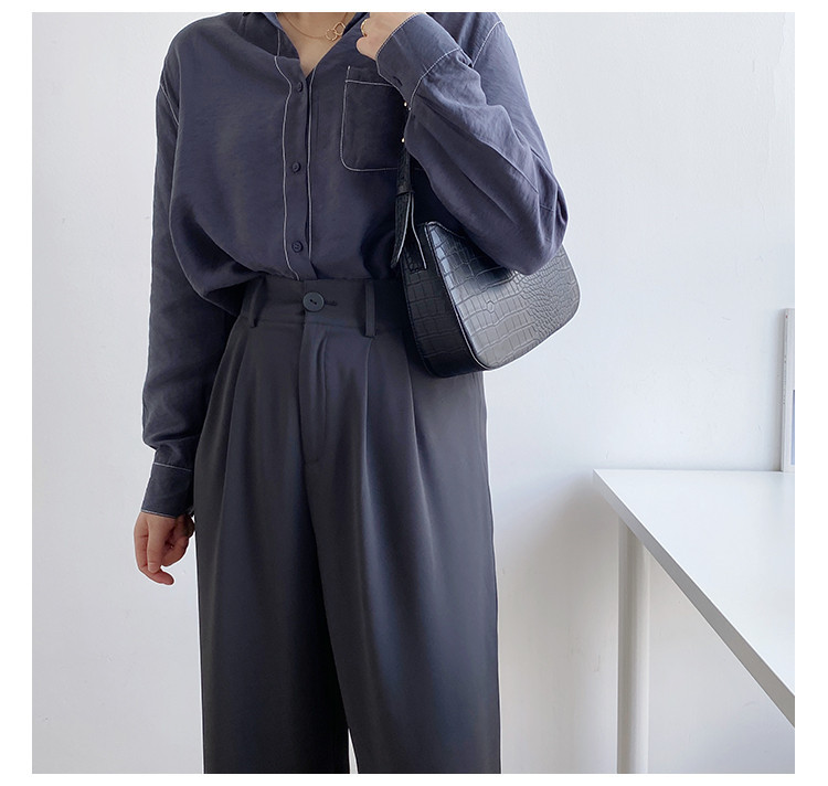 Crocodile pattern armpit women, niche design, high-end PU styling handbag, Korean version shoulder bag for women_voghion.com