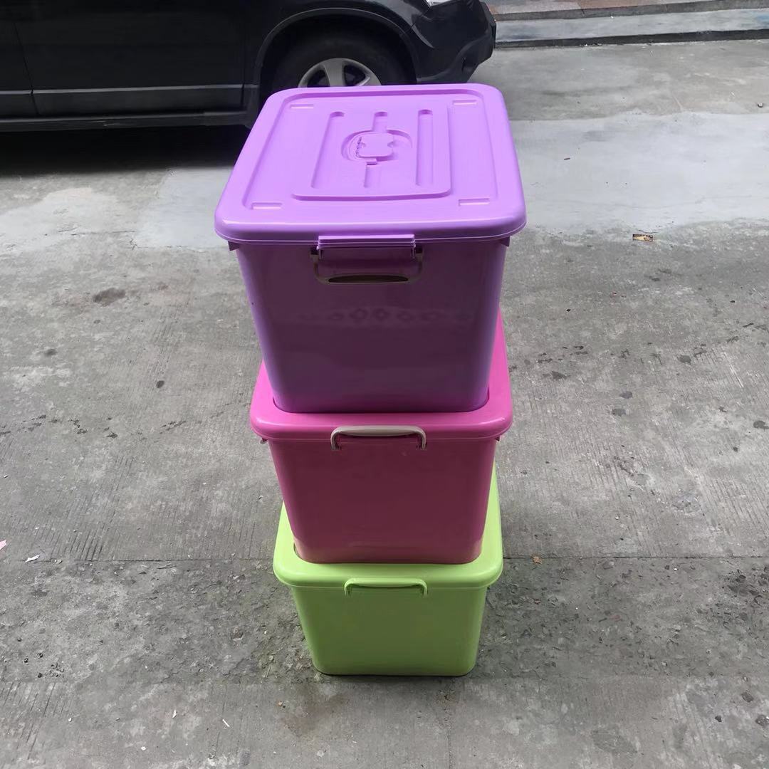 透明塑料小号手提箱293*204*182杂物整理盒玩具包装工具储物盒