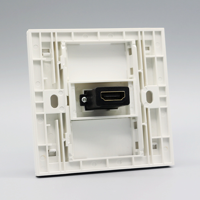 86型一位HDMI高清直头插面板 单口2.0版4K高清影音多媒体插座面板