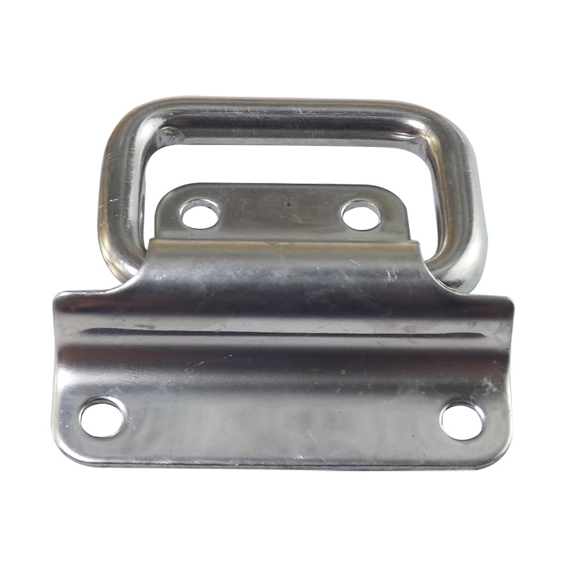 Pequeño mango de acero inoxidable 304 puerta de madera cajón caja de hierro mango de caja de herramientas anillo de caja mango plegable móvil