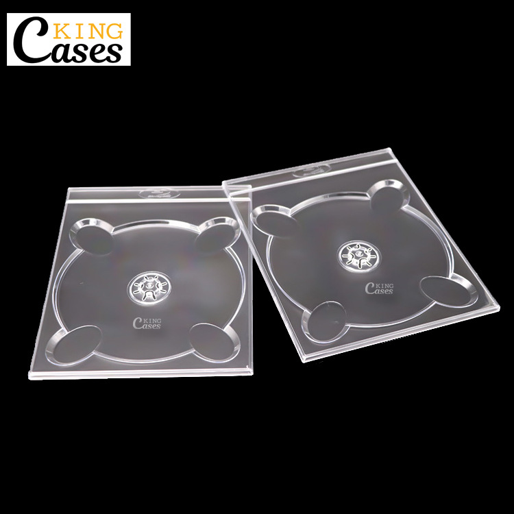 透明单片BD蓝光光碟托盘 4.5mm厚PS塑料光碟包装盒光碟收纳盒