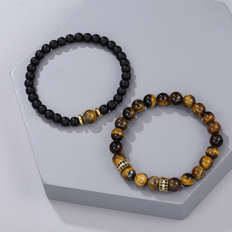 micro-inlaid spacer menu0027s fashion bracelet