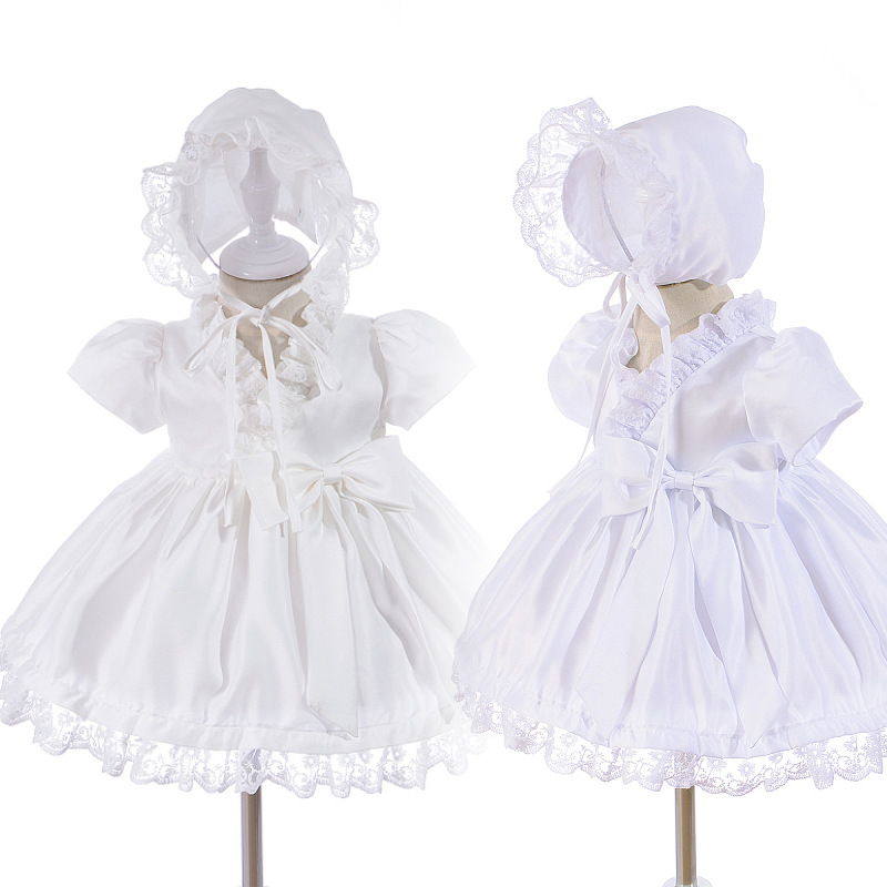 207 - Baby Dress, Wedding Dress, Court Style Girls' Dress, Princess Set, Regular Style