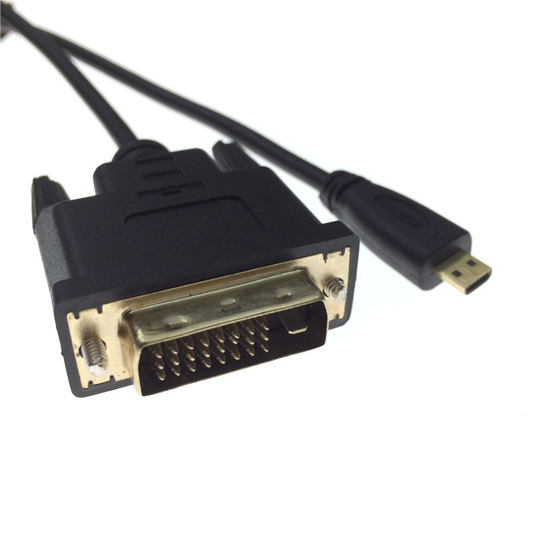 Flat panel camera D-type micro to DVI24 1 display dvi-dMicro HDMI to DVI video adapter Flat panel camera D-type micro to DVI24 1 display dvi-dMicro HDMI to DVI video adapter