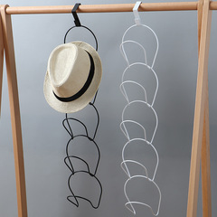 Special door hook without punching, multi-layer hat hook, hat storage artifact, iron art hanging scarf hanger