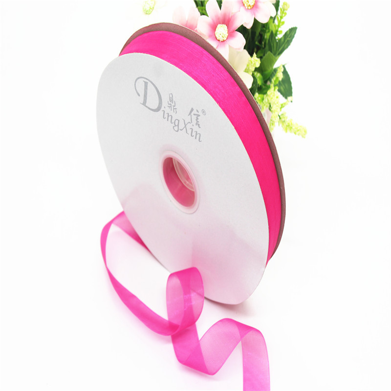 어린이 헤어 액세서리 2.5CM 스노우 원사 한국 투명 원사 리본 선물 상자 포장 벨트 수제 DIY 헤어 리본 액세서리