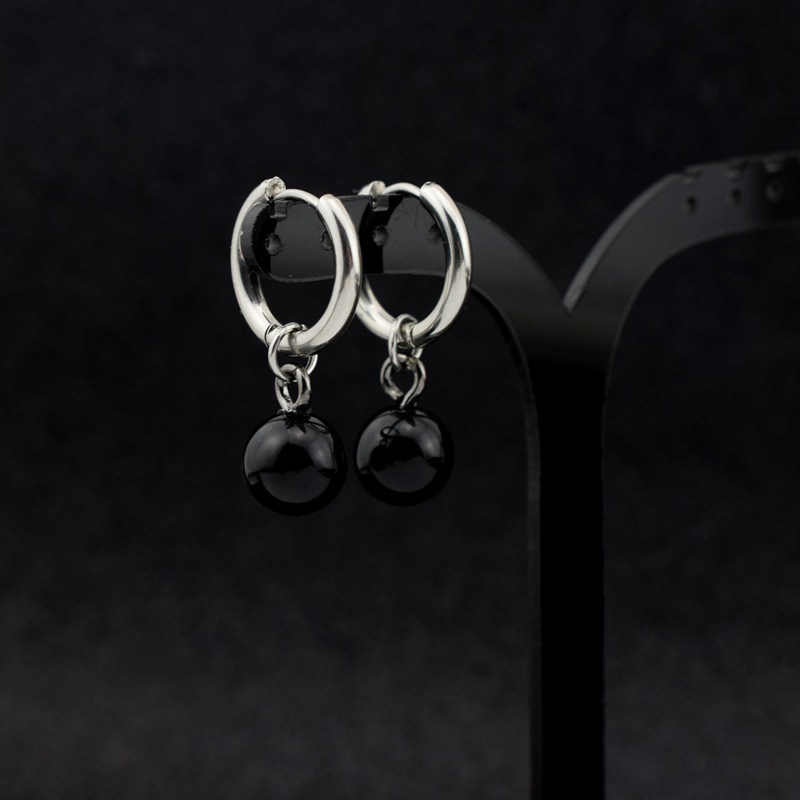 10g Weight Drop Earrings Classification 1 Pair Quantity Holiday, Daily Occasion Stainless Steel Material Pearl Pattern Unisex Gender Polishing Design Simple Style Style 1 Pair Simple Style Pearl Polishing Stainless Steel Drop Earrings 8
