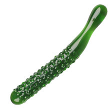 綠色玻璃 黃瓜仿真陽具水果蔬菜 女用自慰器