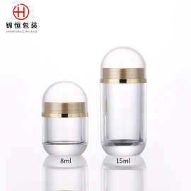 现货8ml 15ml保健品胶囊药瓶 透明瓶亚克力压片糖果包装瓶批发