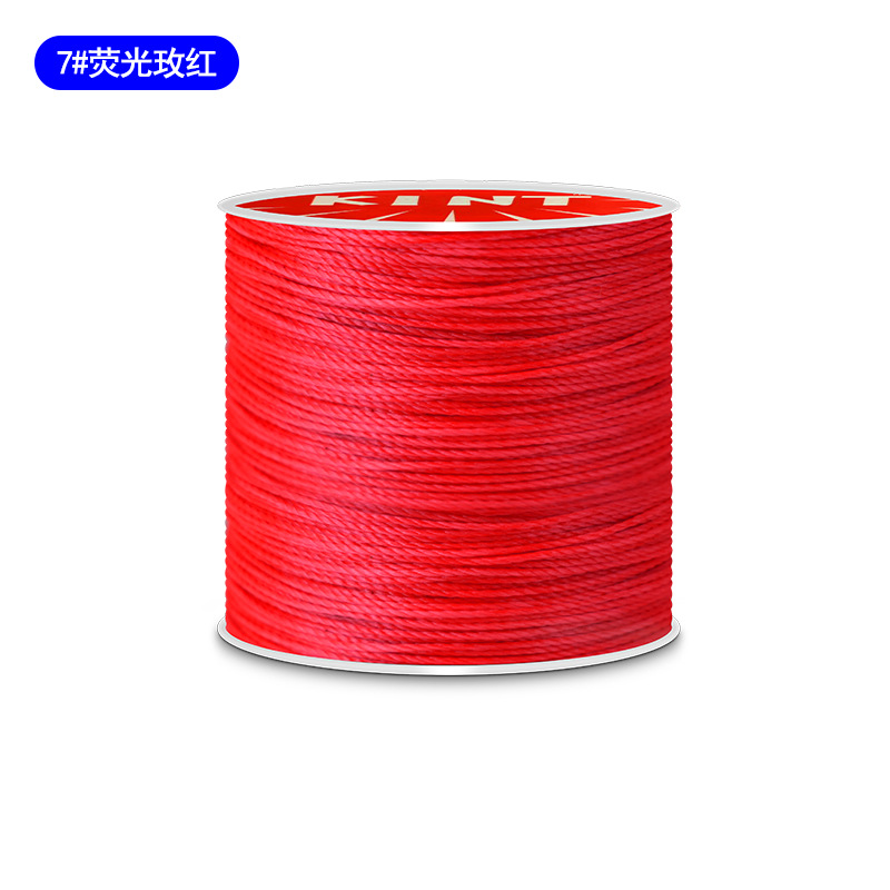 Cuerda de algodón KNT cuerda de poliéster cuerda trenzada de color hilo de cera de cuero DIY cuero hecho a mano redondo hilo de cera pulsera cuerda de cabeza