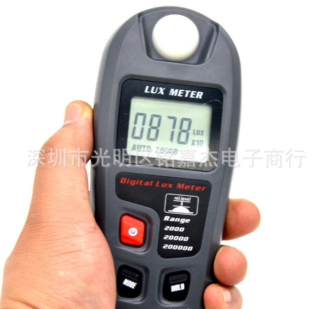 迷你数字式 LCD 数显 手持式光照计 照度计 光量仪 光通量计