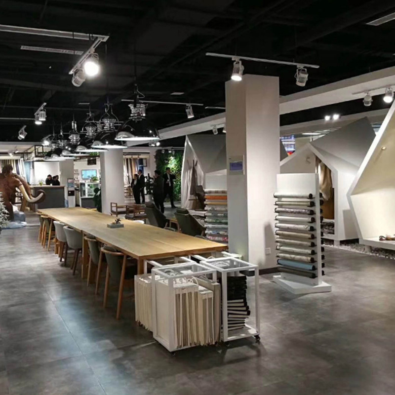 厂家家居建材展示柜墙纸瓷砖展示架样板架布艺墙布陈列架设计