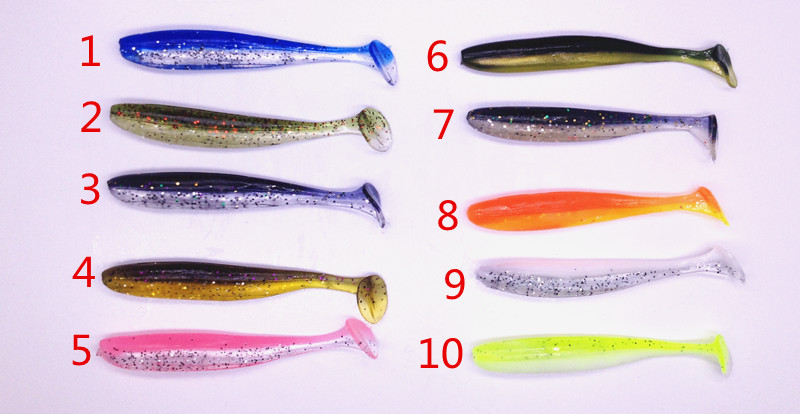 Small Paddle Tail Fishing lures soft baits Fresh Water Bass Swimbait Tackle Gear
