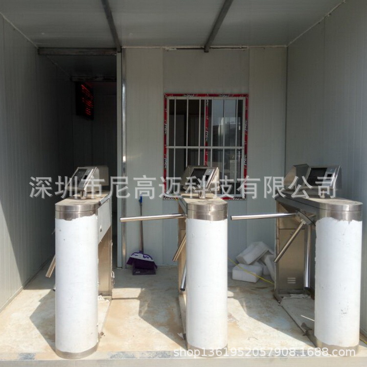 指纹考勤三辊闸翼闸 企业门禁考勤系统 景点入口单项三辊闸挡闸机