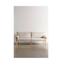 日系布艺沙发客厅三人双人位简约现代大小户型整装绒面沙发