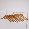 Log hotel woodiness coat hanger children Drying non-slip Clothes hanger Stall clothing Exhibition men and women overcoat