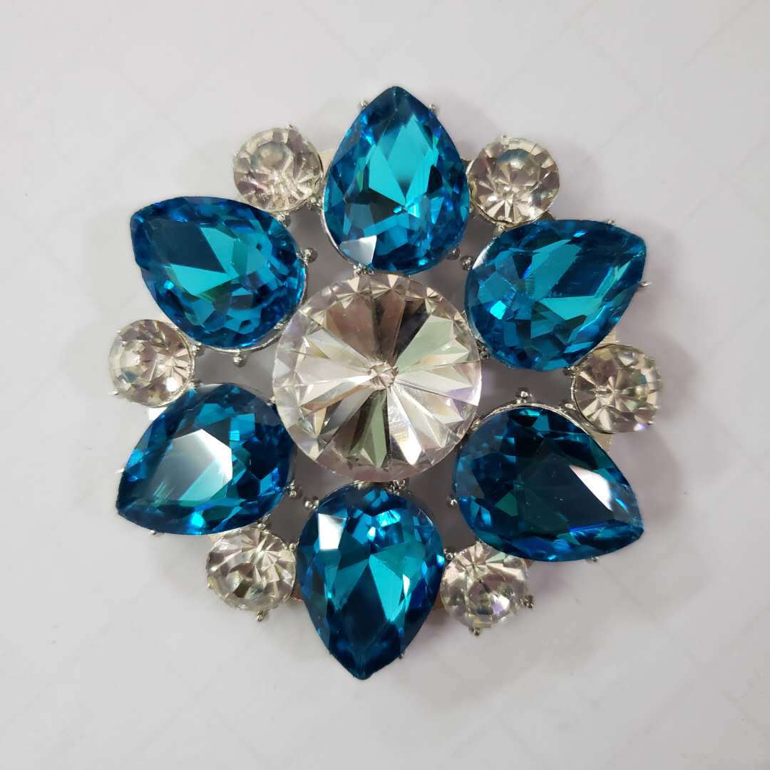 騰達鞋飾品 定制時尚 水晶玻璃鞋扣 梅花鞋花 五金飾品工廠