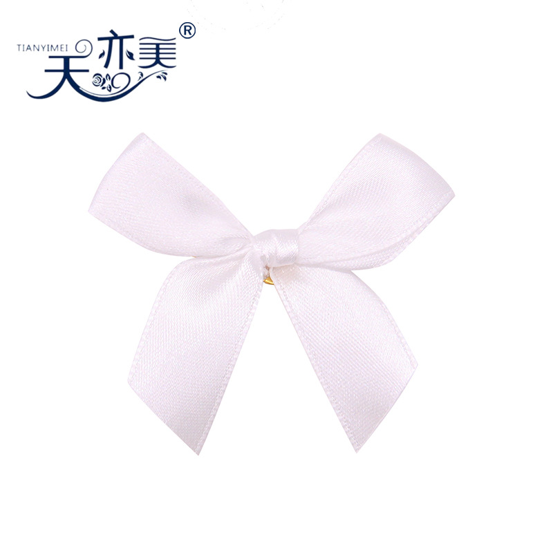 1,5 cm Cinta Blanca hecha a mano cinta arco con pasadores varios accesorios de ropa arco