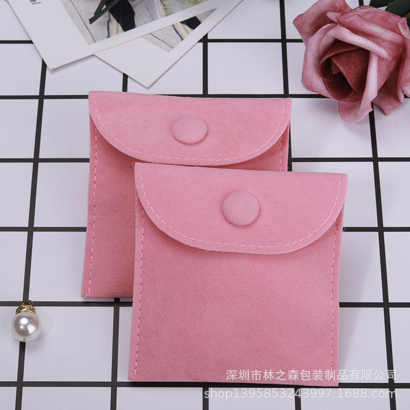 En stock terciopelo fresco flip bolsa envolvente flip bolsa de terciopelo reloj joyería plegable franela flip bolsa fabricante