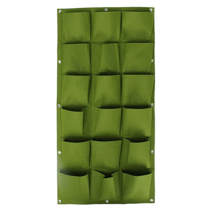 Bolsa de plantación de fieltro personalizada Bolsa de plantación tridimensional no tejida vertical montada en la pared Bolsa de plantas