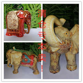 清仓！东南亚风格大象摆件 创意家居客厅桌面装饰品 批发