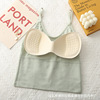 Underwear, top with cups, waist belt, tank top, wireless bra, T-shirt, beautiful back