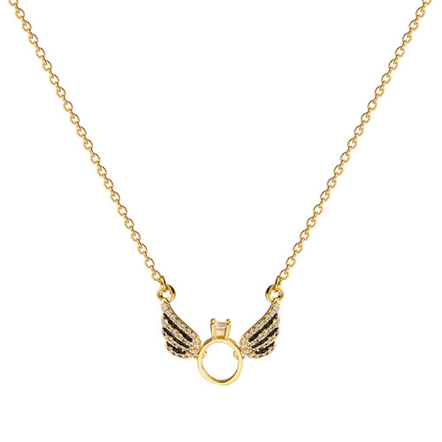 European and American simple titanium steel pearl necklace women's niche design heart-shaped pendant ins trendy network clavicle chain