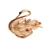 High quality brooch, metal fashionable universal swan lapel pin, cat's eye, wholesale