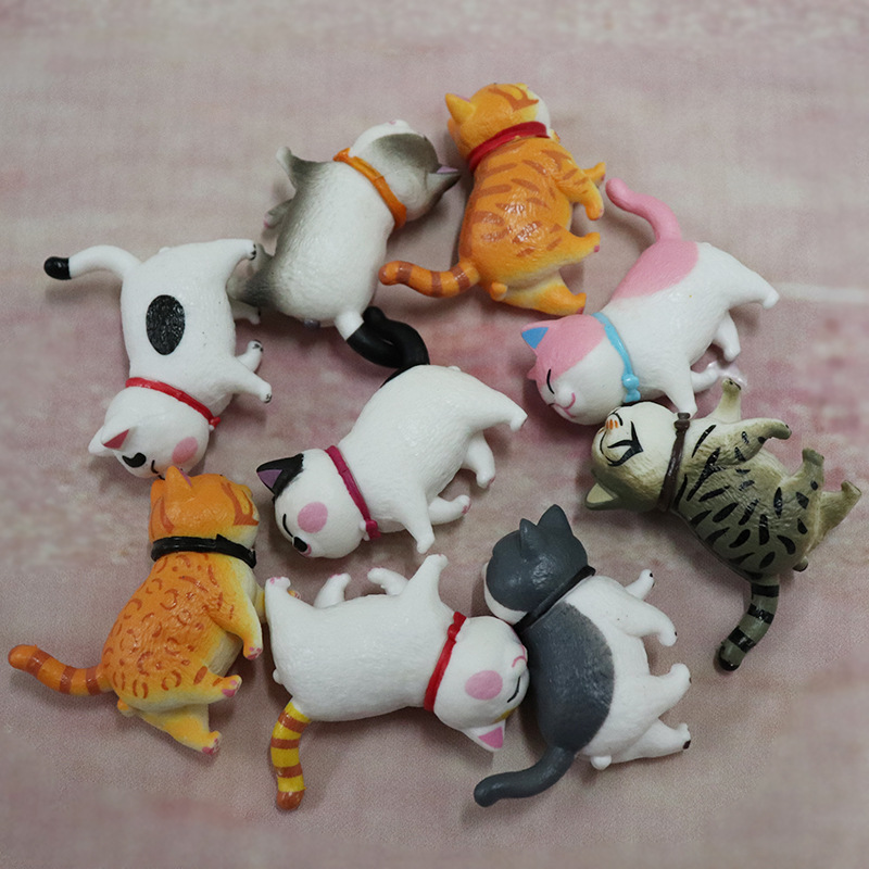 Cute kitten car ornaments tolerate doll car interior console toy cat cat hand to do blind box car interior