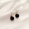 Earrings from pearl, fashionable jewelry, accessory, Korean style, silver 925 sample, wholesale
