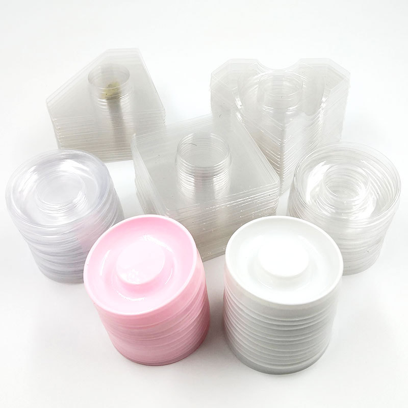 Wholesale Clear /White Lash Trays Plastic Mink Lashes Holder Eyelash