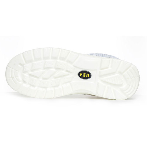Factory direct sales anti-static anti-smash steel toe high boots white clean room ESD clean and safe labor protection shoes