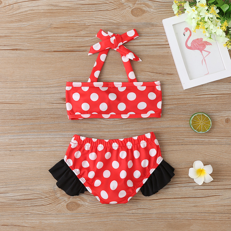 Children Red Fashion Split Swimsuit display picture 3