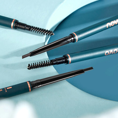 NOVO5384 Small Triangular Eyebrow Pencil, one-stroke shaping, long-lasting color, waterproof, sweat-proof, non-fading, non-smudging, non-caking