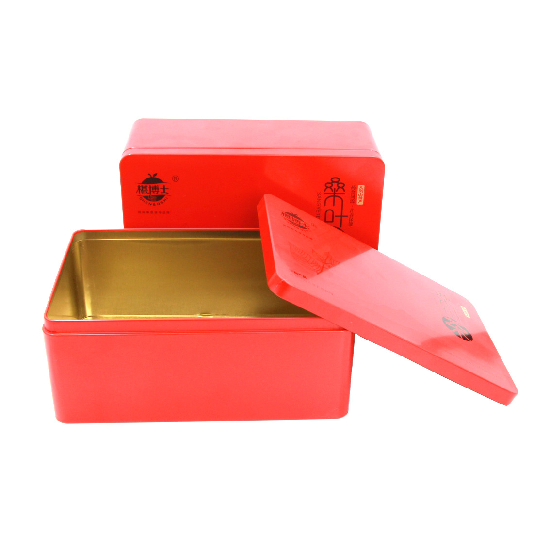 厂家生产 大容量长方形马口铁盒 月饼茶叶食品金属盒罐 免费试装