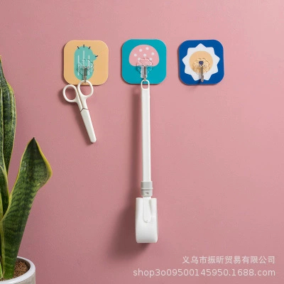 C-powerful без следа паста мультфильм связывающая кухня toilet дверь полотенце липкая крючок гвозь - без одежды волшебный крючок 0.006