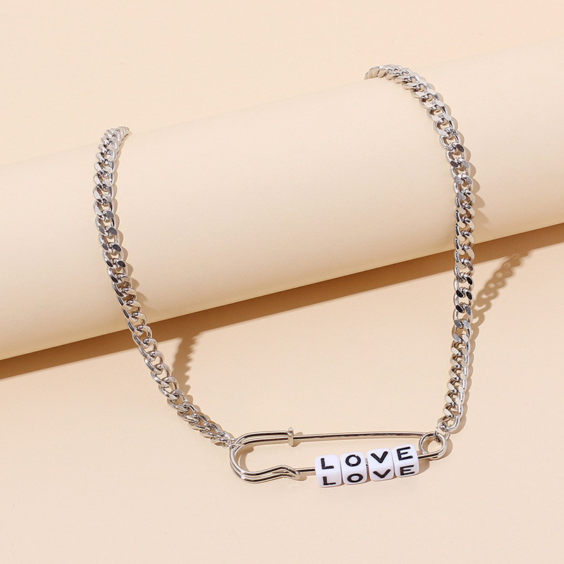27g Weight Necklace Classification Wedding, Travel Occasion Women'S Gender Fashion Style Silver Color New Simple Necklace 4