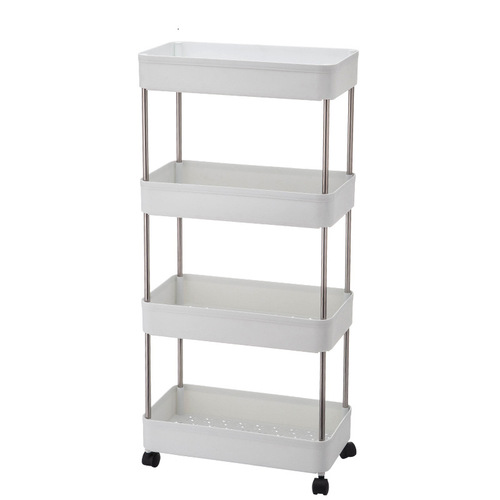Bathroom storage rack gap trolley storage rack removable floor bathroom kitchen gap storage rack