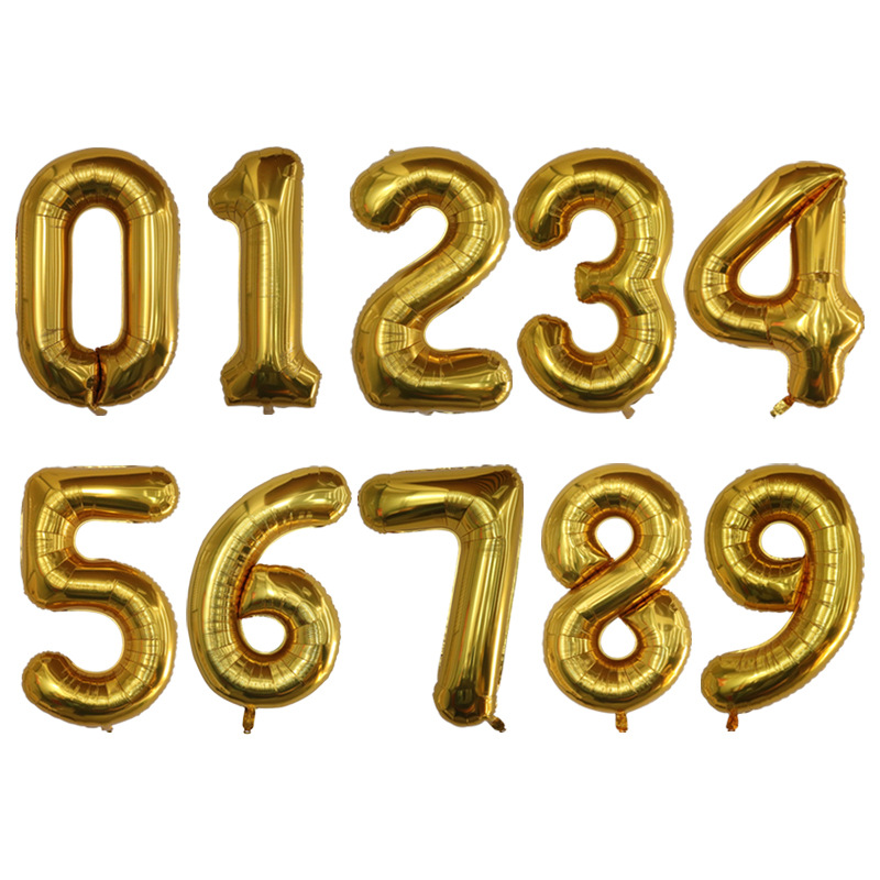 Digital copper golden balloon