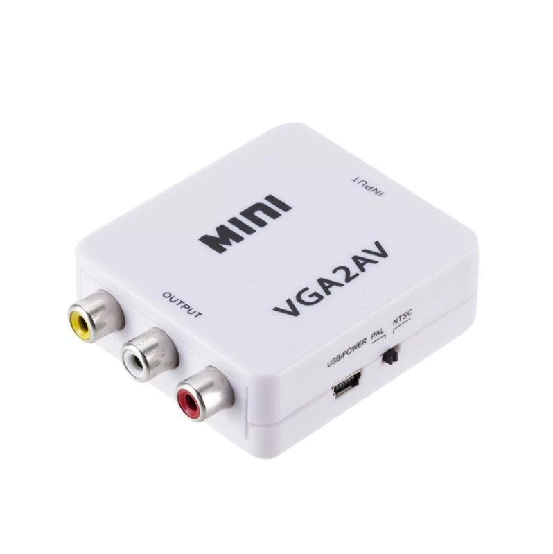 Фабричный конвертор VGA в AV для ПК, конвертер VGA2AV AVTOVGA 1080p